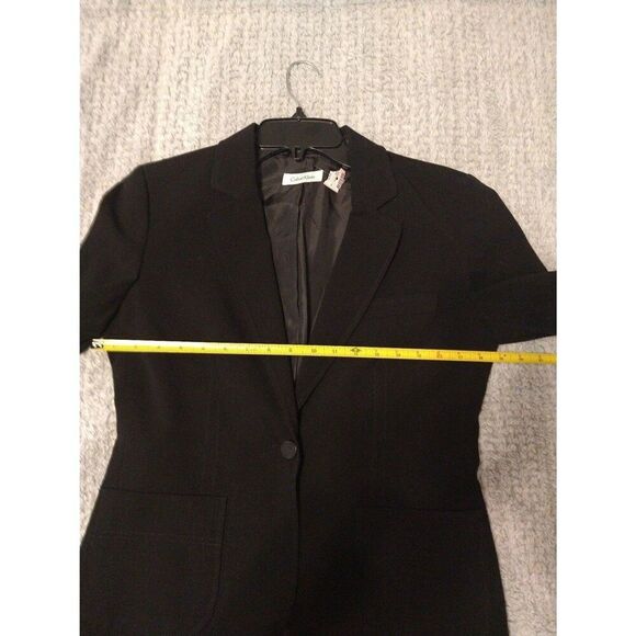 Calvin Klein  Classic, Officey, Edgy Black ladies small  blazer - Picture 8 of 11